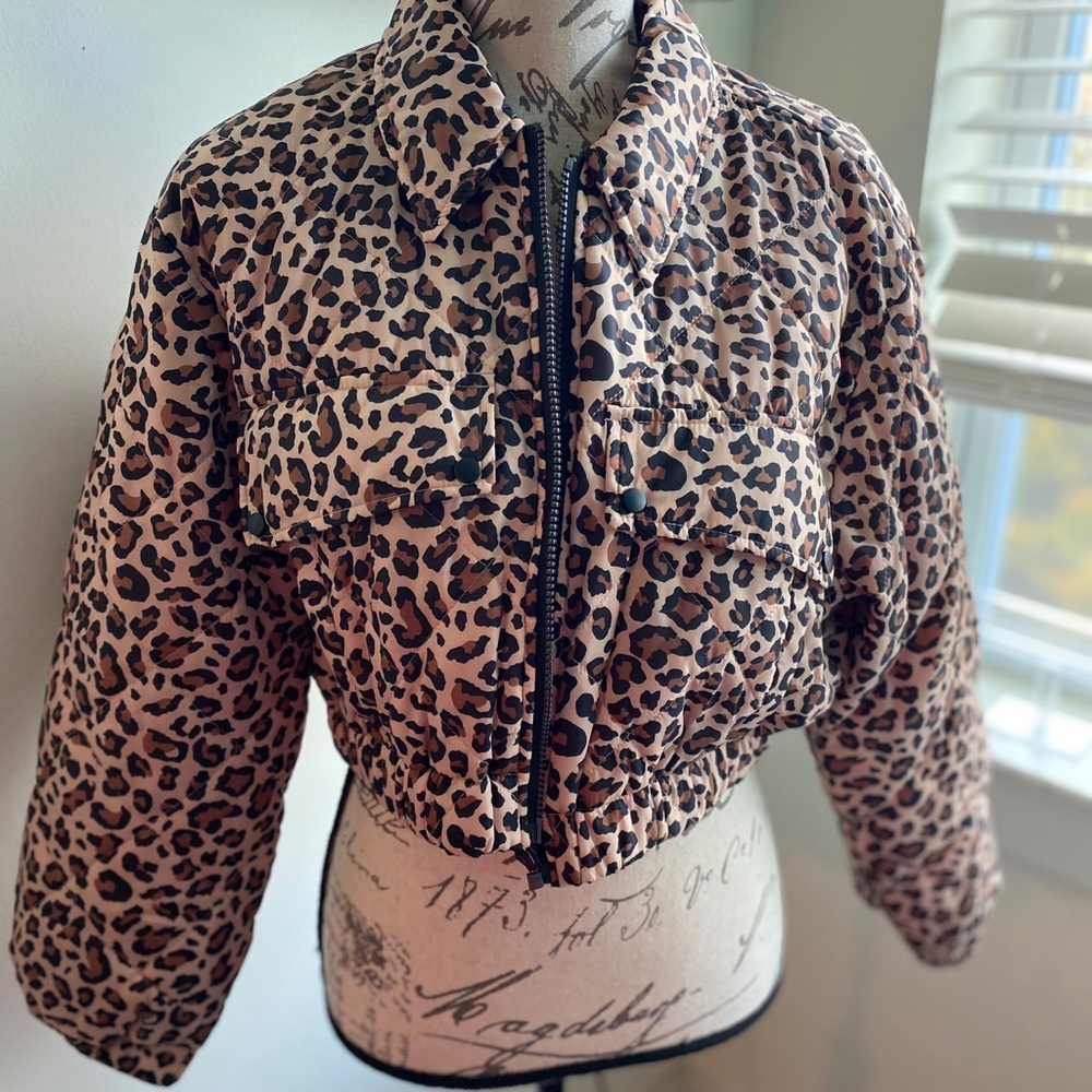 Leopard Zara Cropped Jacket
